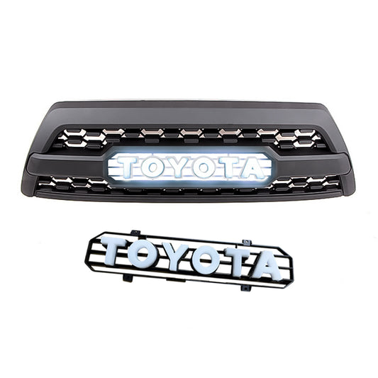 Goodmatchup Grille With Led Illuminated Letters For 3rd Gen 2006-2009 4Runner Trd Pro Grill