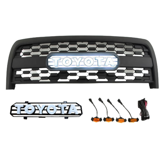 Goodmatchup Front Grill With Led Illuminated Letters For 1st Gen 2003 2004 2005 2006 Toyota Tundra TRD Pro Grill