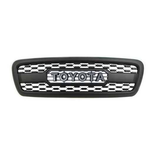 Goodmatchup Front Grille For 1st Gen 2001 2002 2003 2004 Toyota Sequoia TRD PRO Aftermarket Grille W/E Lights and Letters Matte Black