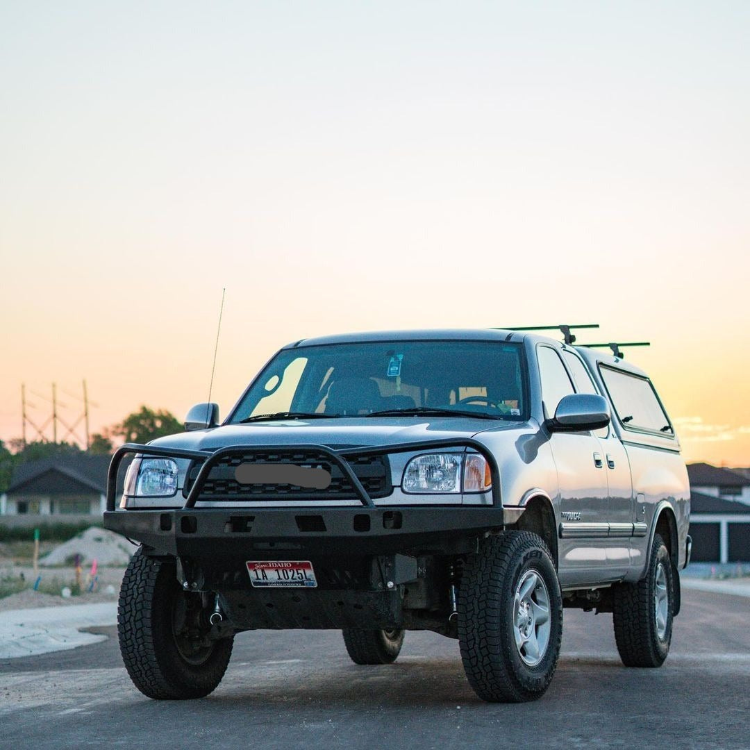 Goodmatchup Front Grille For 1st Gen 2000 2001 2002 Toyota Tundra Trd Pro Grill With Letters W/O lights Black
