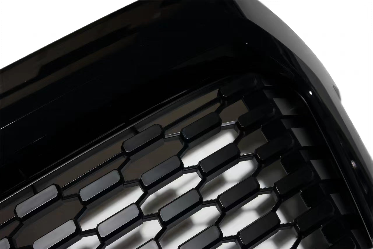 Goodmatchup Front Grille Fits For 2014 2015 2016 2017 2018 2019 2020 2021 Toyota Tundra TRD Pro Black Grille With Toyota Letters