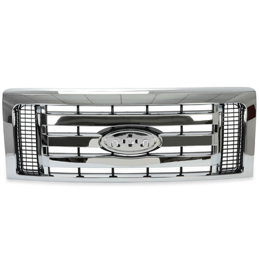 Front Grille Grill For 2009 2010-2014 Ford F-150 F150 F 150 XLT Pickup 4-Door