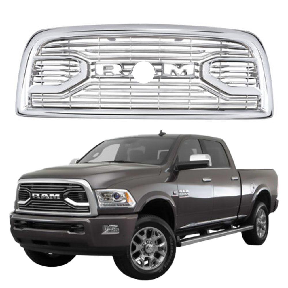 Goodmatchup Grille For 2013 2014 2015 2016 2017 2018 Dodge RAM 2500/3500 Chrome Grill Big Horn Style With Letters