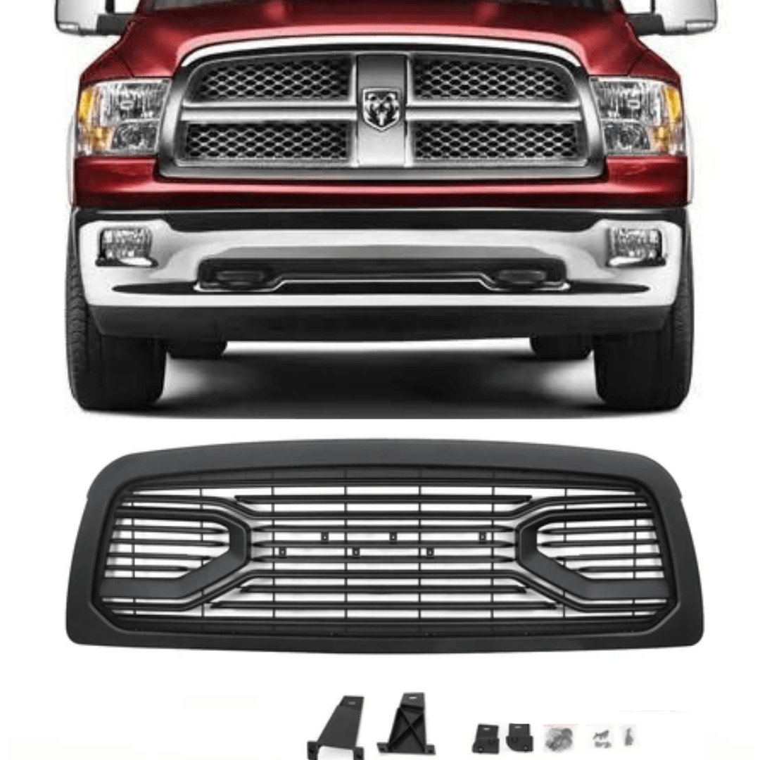 Goodmatchup Grill For 2009 2010 2011 2012 Dodge RAM 1500 Grill With Letters Black