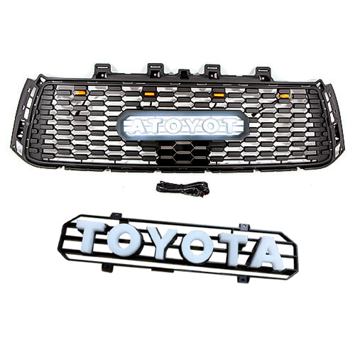 Goodmatchup Grille With Led Illuminated Letters For 2rd Gen 2010-2013 Tundra Trd Pro Grill