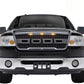 Goodmatchup Grill For 2004 2005 2006 2007 2008  f150 Raptor Grill W/E 3 Amber LED Lights& Letters Matte Black