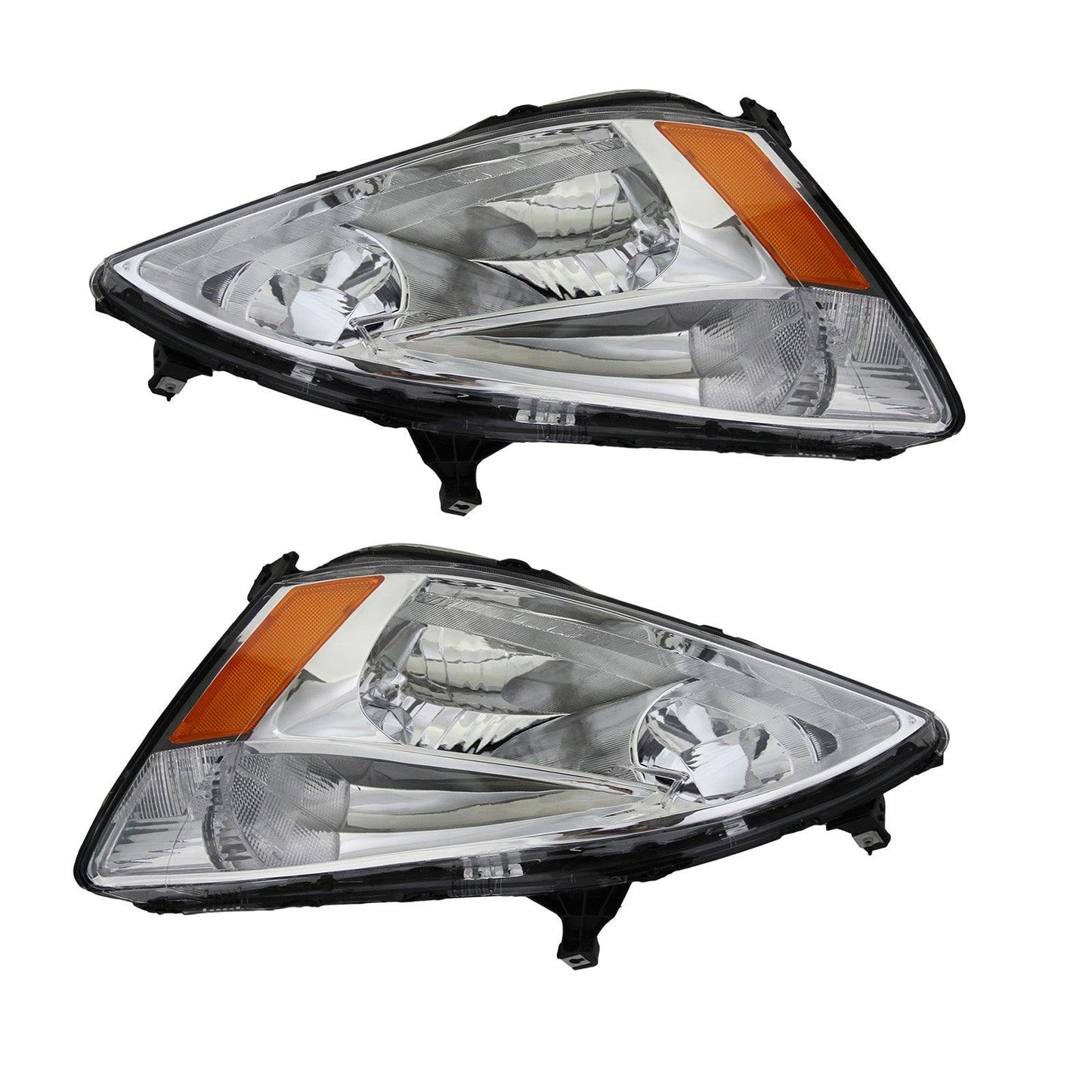 For 2003 2004 2005 2006 2007 Honda Accord Chrome Headlight Set Left+Right - Goodmatchup