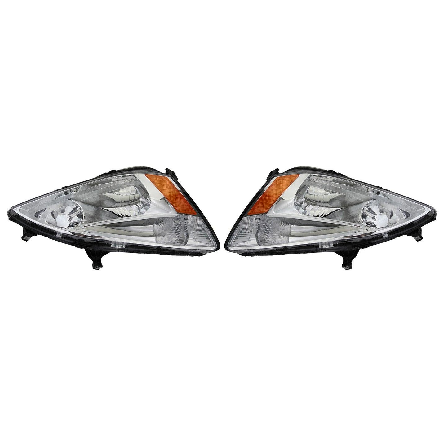 For 2003 2004 2005 2006 2007 Honda Accord Chrome Headlight Set Left+Right - Goodmatchup