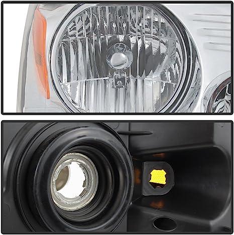 For 2004 2005 2006 2007 2008 ford F150 Chrome Headlight Set Left+Right - Goodmatchup
