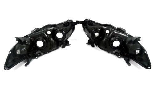 For 2011 - 2013 Toyota Corolla Black Headlights Type S Lamps Replacement Pair Set - Goodmatchup