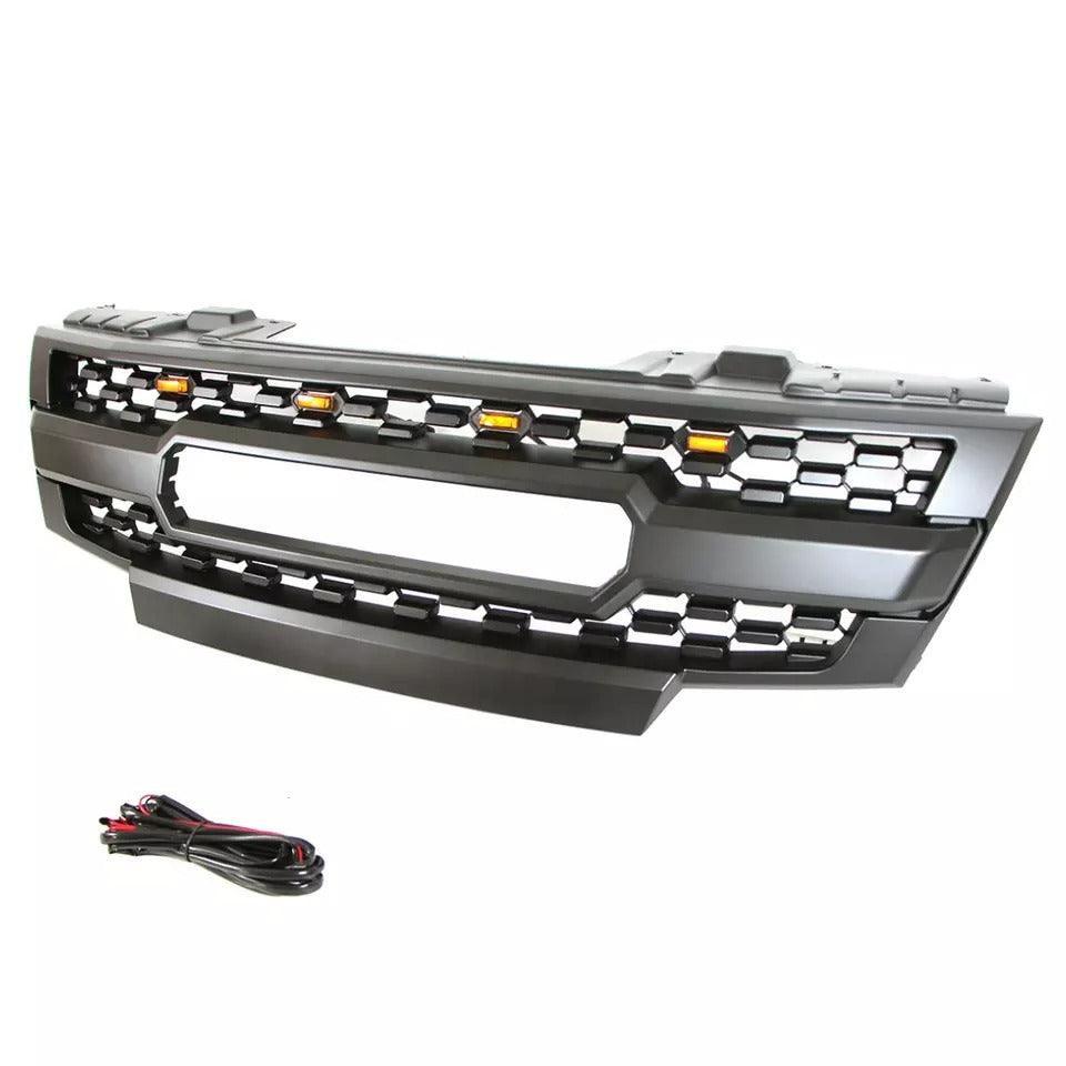 Front Grill Fits For Nissan Frontier 2009-2016 Aftermarket Grill With Letters & Lights - Goodmatchup