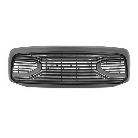 Front Grille For 2006 2007 2008 Dodge RAM 1500 Big Horn Style Grill With Letters Matte Black - Goodmatchup