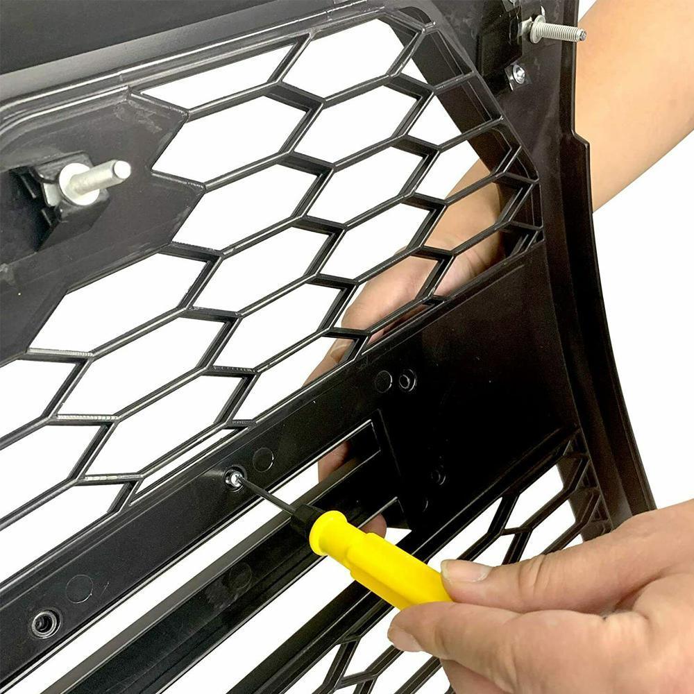 Grill For 2015 2016 2017 f150 Raptor Grill W/ Letters & LED MATTE BLACK - Goodmatchup
