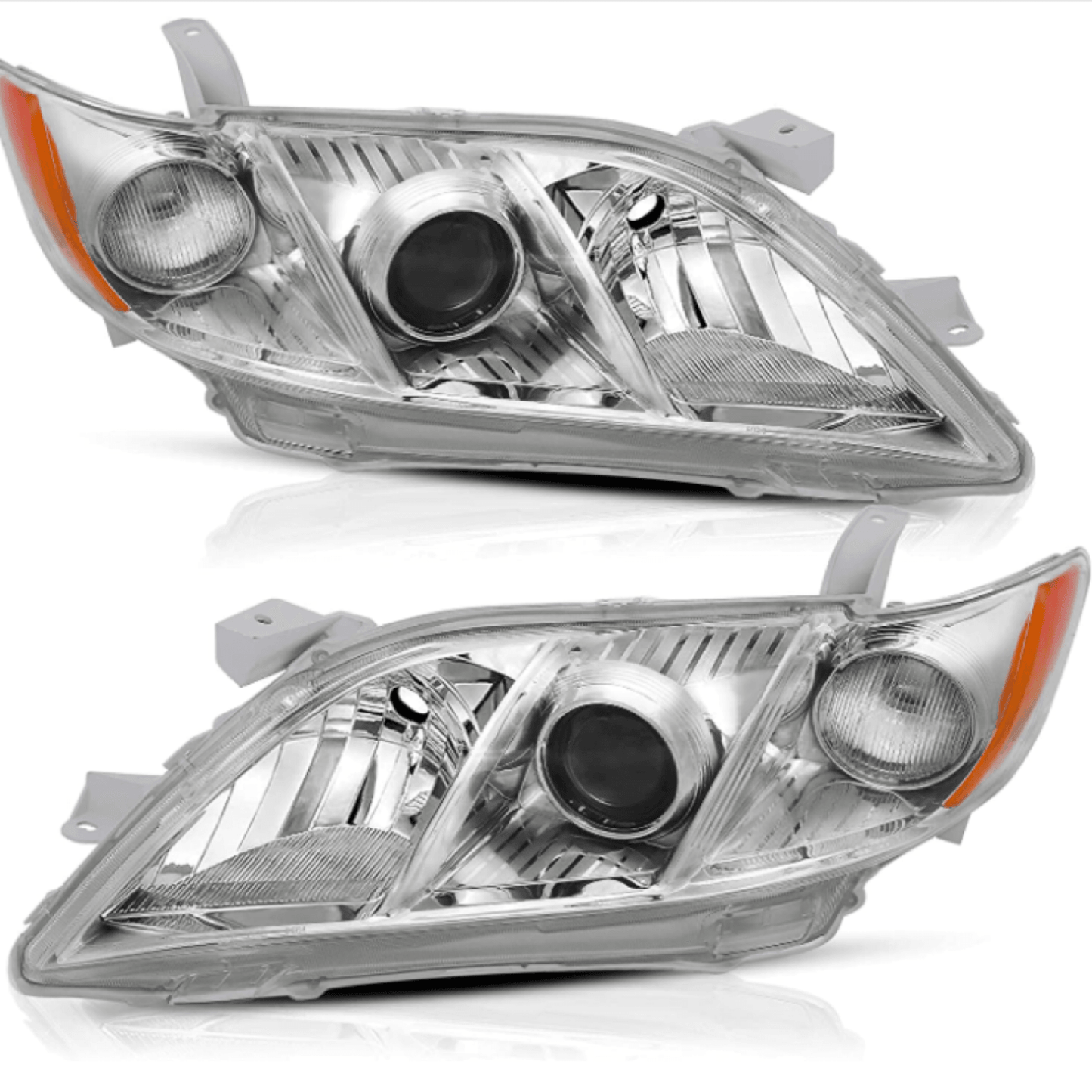 Headlight Assembly Compatible with 2007 2008 2009 Toyota Camry Passenger and Driver Side - Goodmatchup