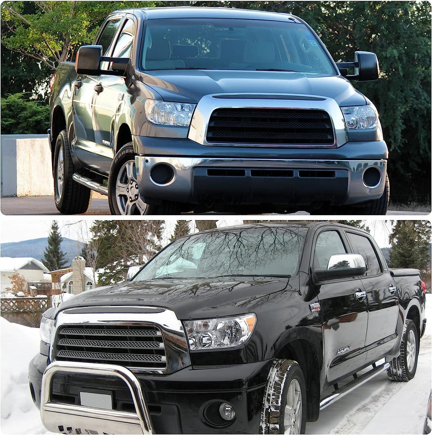 Headlight For 2007-2013 Toyota Tundra/2008-2017 Toyota Sequoia Chrome Set - Goodmatchup