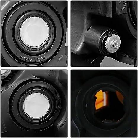 Headlights for 2013 2014 2015 Nissan Altima only fit 4 door driver and passenger side chrome housing clear lens - Goodmatchup