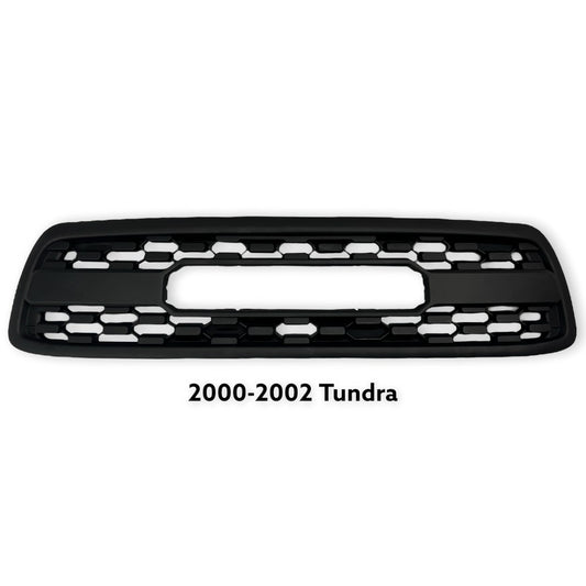 Goodmatchup Front Grille For 1st Gen 2000 2001 2002 Toyota Tundra Trd Pro Grill With Letters W/O lights Black