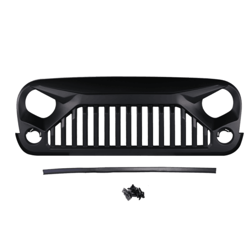 Matte Black Gladiator Front Grille Grill For Jeep Wrangler 2007-2018 JK & Unlimited - Goodmatchup