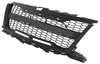 Raptor Style Grille For 2016 2017 2018 2019 2020 Chevrolet Colorado with Letters and LED Lights Black - Goodmatchup