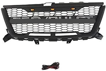 Raptor Style Grille For 2016 2017 2018 2019 2020 Chevrolet Colorado with Letters and LED Lights Black - Goodmatchup
