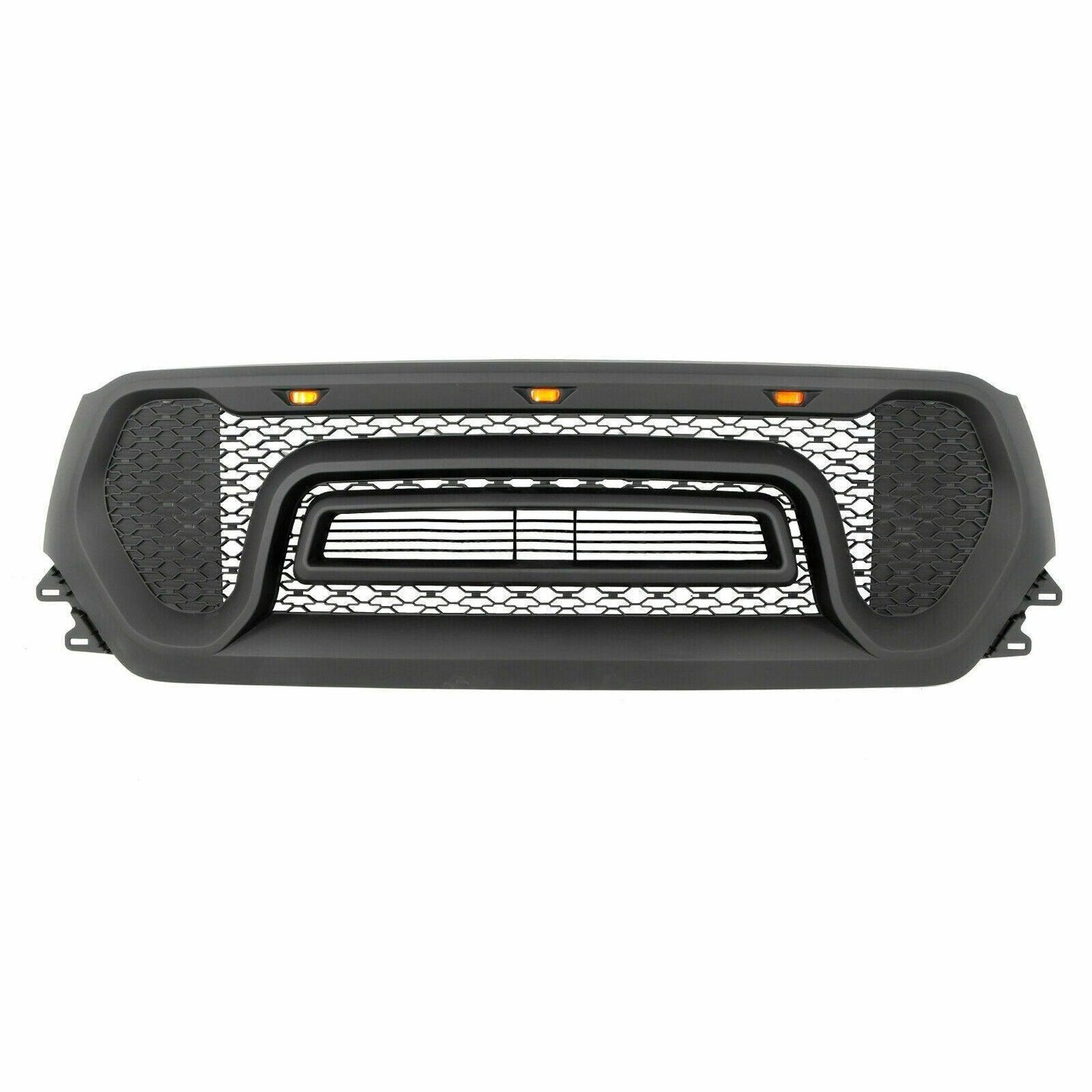 Rebel Style Grille Fits For 2019 2020 2021 Dodge Ram1500 2500 Power Wagon W/LED&Letters Black - Goodmatchup