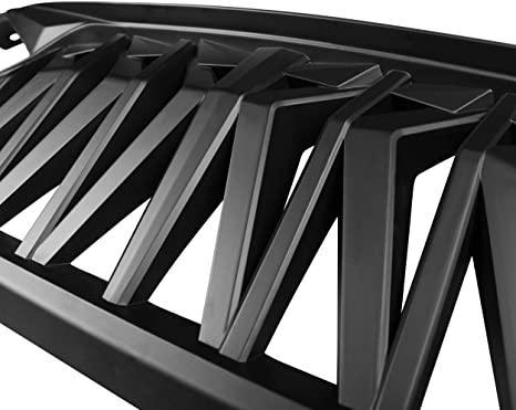 Shark Grille - Matte Black Front Grill For 2007-2018 Wrangler JK - Goodmatchup