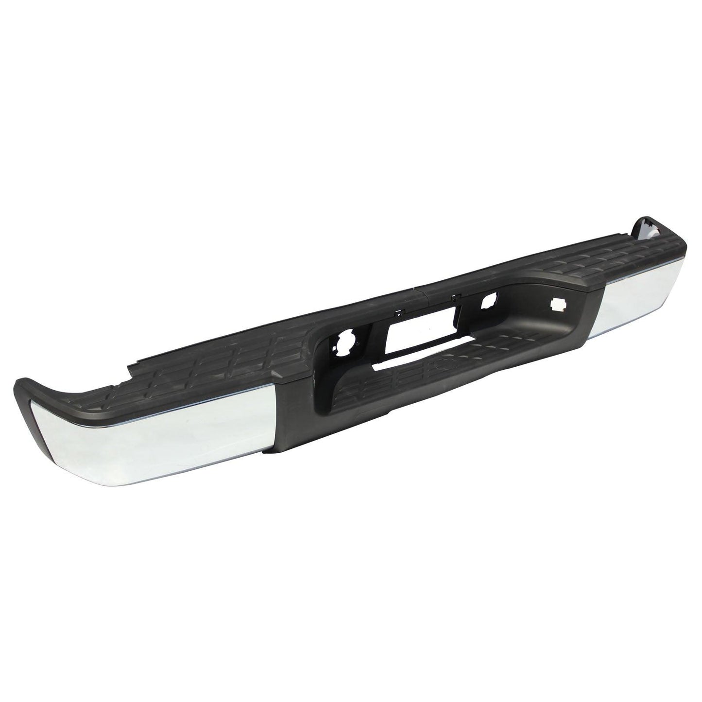 Steel Complete Chrome Rear Bumper For 2007 2008 2009 2010 2011 2012 2013 Chevy Silverado Gmc Sierra 1500 (Fits: Silverado 1500) Without Hole - Goodmatchup