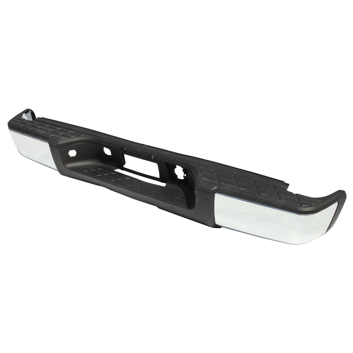 Steel Complete Chrome Rear Bumper For 2007 2008 2009 2010 2011 2012 2013 Chevy Silverado Gmc Sierra 1500 (Fits: Silverado 1500) Without Hole - Goodmatchup