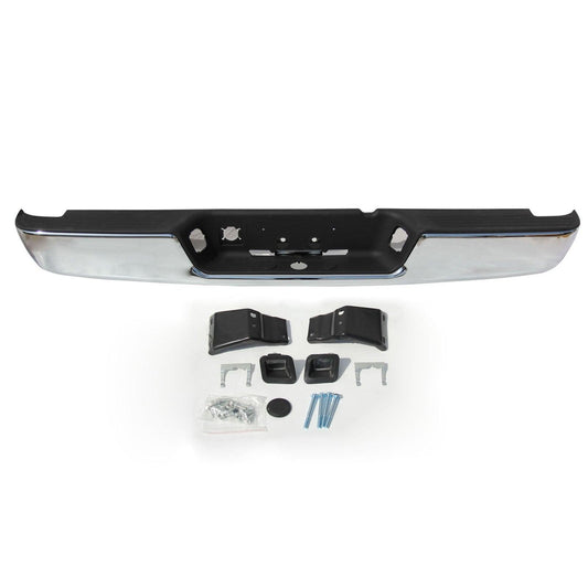 Steel Rear Bumper Assembly Replacement For 2002 2003 2004 2005 2006 2007 2008 Dodge Ram 1500 2500 3500 Chrome (Fits: More Than One Vehicle) CH1103108 - Goodmatchup
