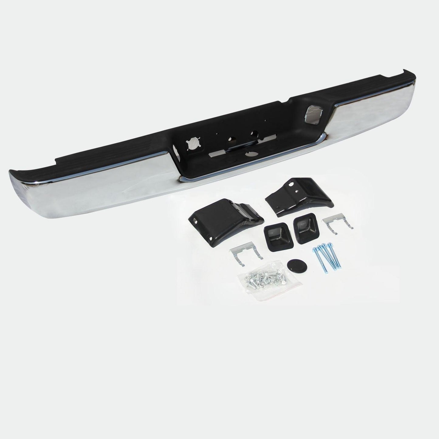 Steel Rear Bumper Assembly Replacement For 2002 2003 2004 2005 2006 2007 2008 Dodge Ram 1500 2500 3500 Chrome (Fits: More Than One Vehicle) CH1103108 - Goodmatchup