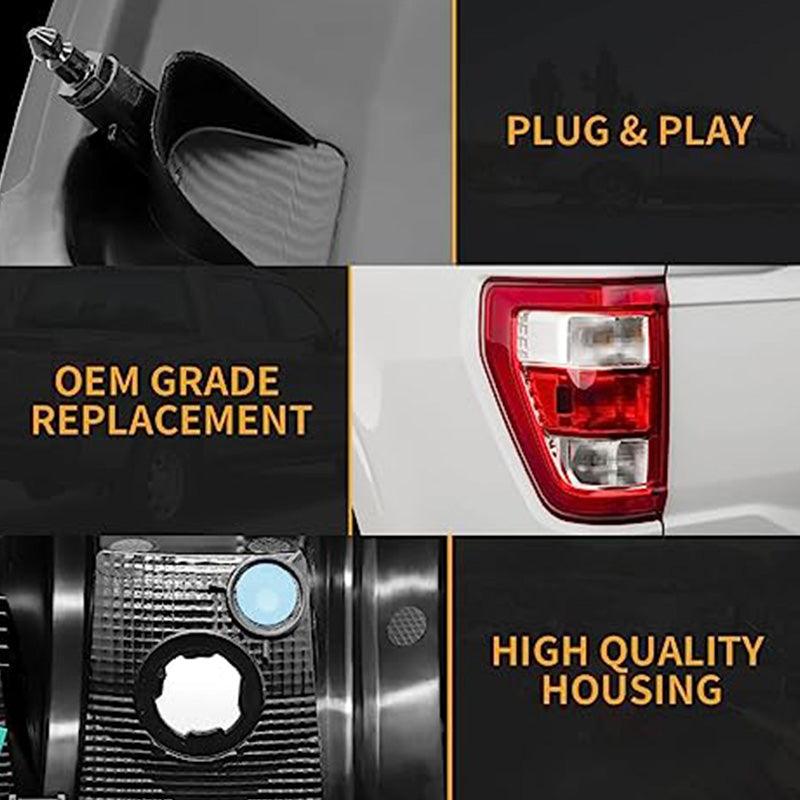 Tail light for 2021 2022 Ford F150 F-150 XL Left Driver Side Tail Light - Goodmatchup