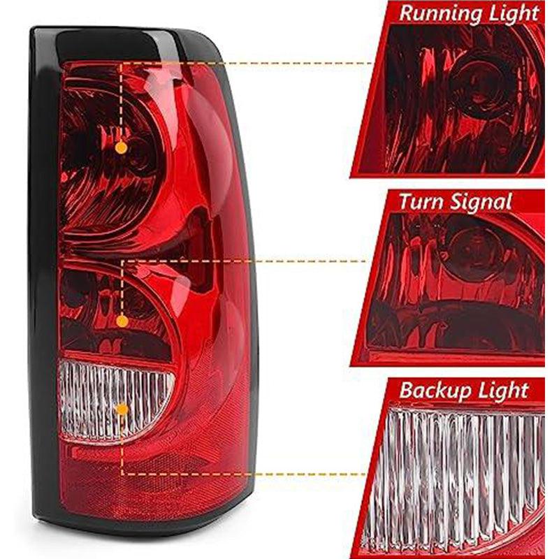 Tail lights for 2003-2006 Chevrolet Silverado Replacement OE Style Assembly Passenger and Driver Side - Goodmatchup