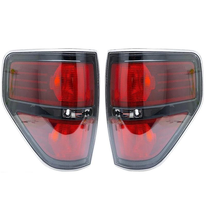 Tail lights for 2009-2014 f150 Passenger and Driver Side Replacement Smoked Tail Light - Goodmatchup