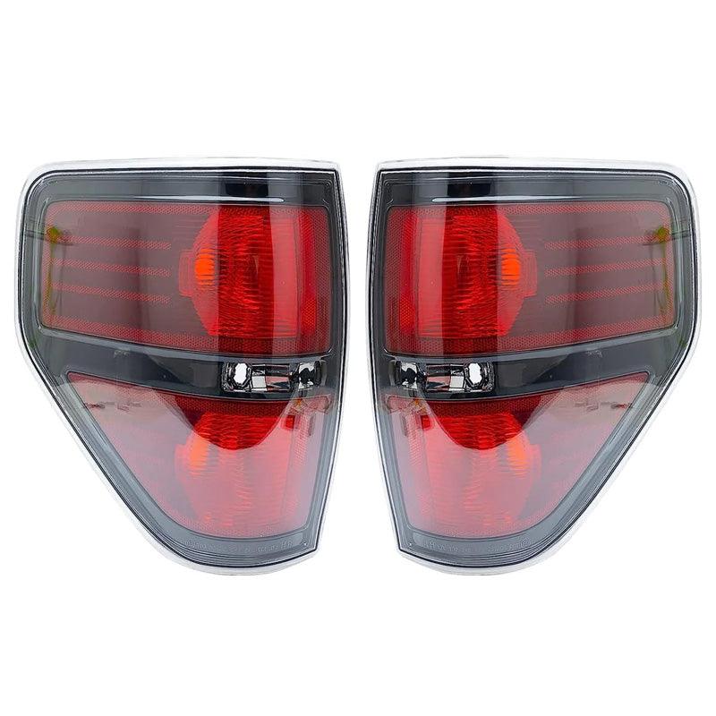 Tail lights for 2009-2014 f150 Passenger and Driver Side Replacement Smoked Tail Light - Goodmatchup