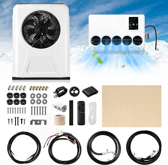 12V tractor air conditioner,12V trailer air conditioner，universal type air conditioner truck tractor van vehicle trailer ac unit - Goodmatchup