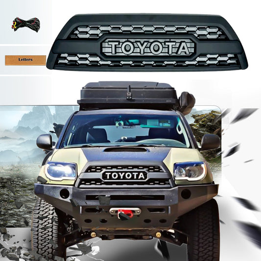 Front Grille For 4th Gen 2006 2007 2008 2009 Toyota 4Runner Trd Pro Grill Replacement W/Letters Black