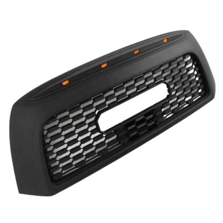 thumbnail interactive-video image 1 of Matte Black Front Grille With 3 LED Lights For 2010-2013 Tundra TRD PRO 1 of 2