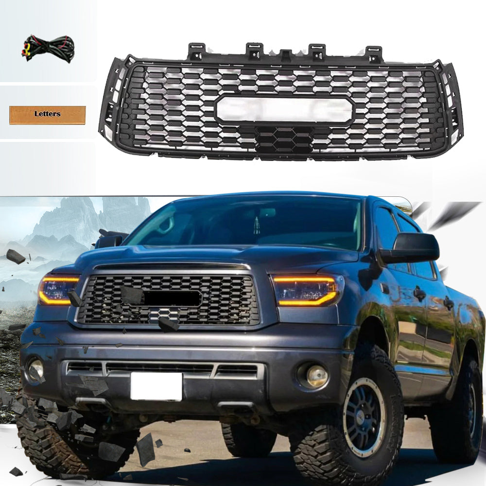 Goodmatchup Grille Repalcement Fits For 2nd Gen 2010 2011 2012 2013 Toyota Tundra Trd Pro Grille W/letters