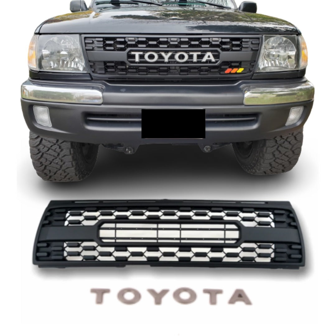 Goodmatchup Grille Fits for 1st Gen 1997 1998 1999 2000 Toyota Tacoma Trd Pro Grille W/ Letters