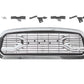 Goodmatchup Front Grille For 2013 2014 2015 2016 2017 2018 Dodge Ram 1500 Chrome Grill Big Horn Style With Letters W/lights