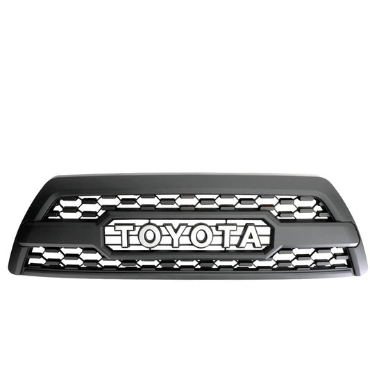 Front Grille For 4th Gen 2006 2007 2008 2009 Toyota 4Runner Trd Pro Grill Replacement W/Letters Black