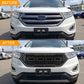 Front Bumper Grille For 2016 2017 2018 Ford Edge W/ Lights & Letters Matte Black - Goodmatchup