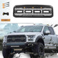 Front Grill For 1999 2000 2001 2002 2003 2004 Ford f250 f350 f450 Super Duty Raptor Style Grill With 3 Amber LED Lights & Letters Matte Black - Goodmatchup
