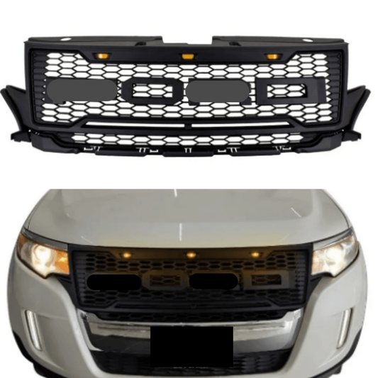 Front Grille For Ford Edge 2012 2013 2014 2015 With LED Light&Letters - Goodmatchup