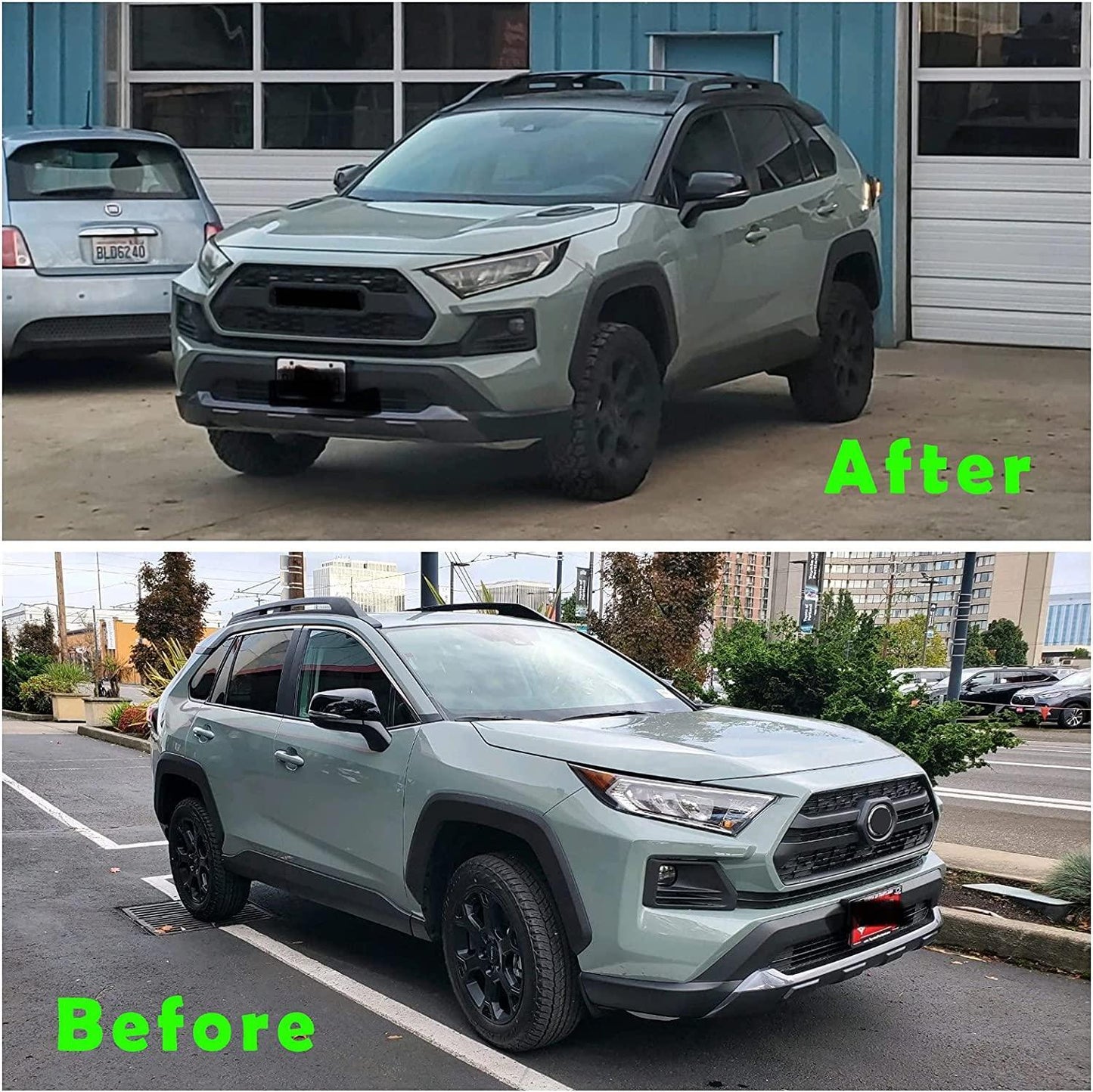 Grille for 2019-2021 Toyota RAV4 Adventure & TRD Grill With Letters & Lights - Goodmatchup