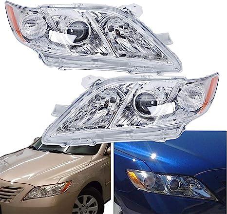 Headlight Assembly Compatible with 2007 2008 2009 Toyota Camry Passenger and Driver Side - Goodmatchup