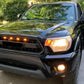 Goodmatchup Front Grille For 2012 2013 2014 2015 2nd Gen Toyota Tacoma Trd Pro Grill With Amber Lights Matte Black