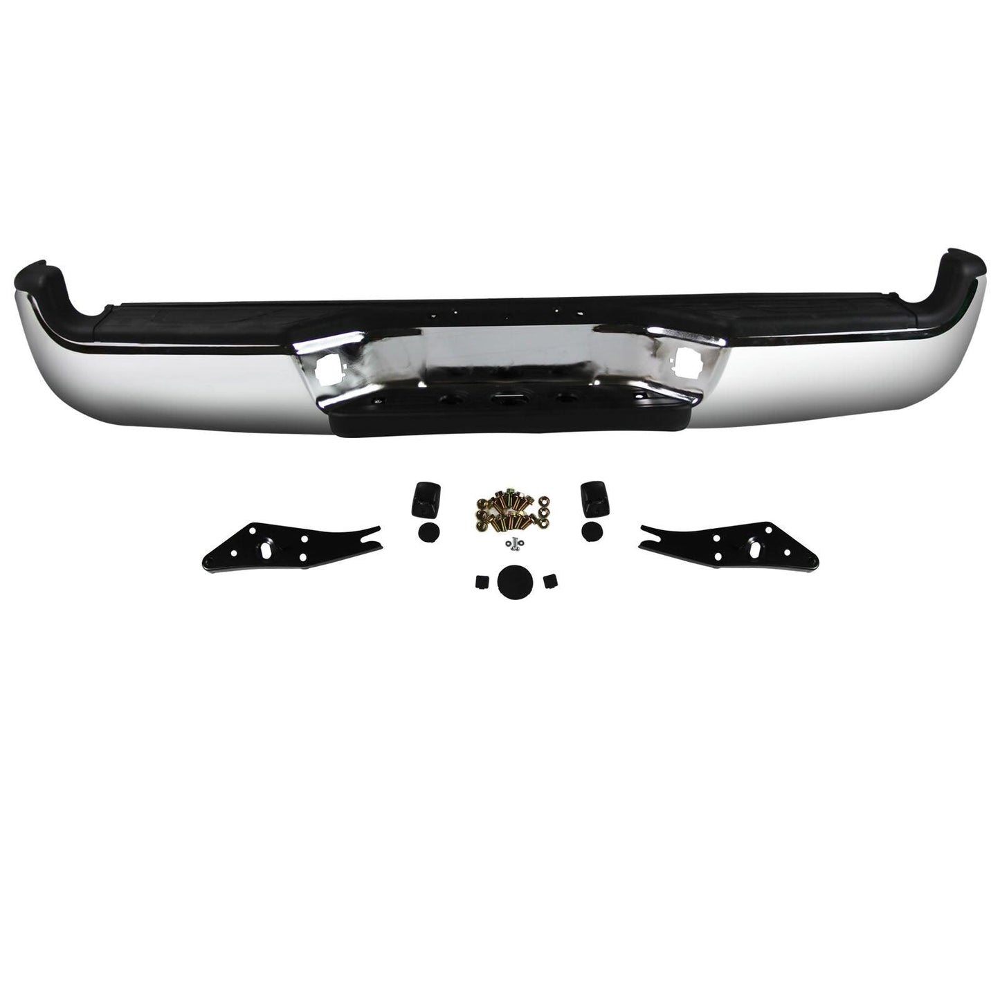 NEW Steel - Complete Chrome Rear Bumper Assembly For 2005-2015 Tacoma 05-15 SR5 (Fits: Tacoma) - Goodmatchup