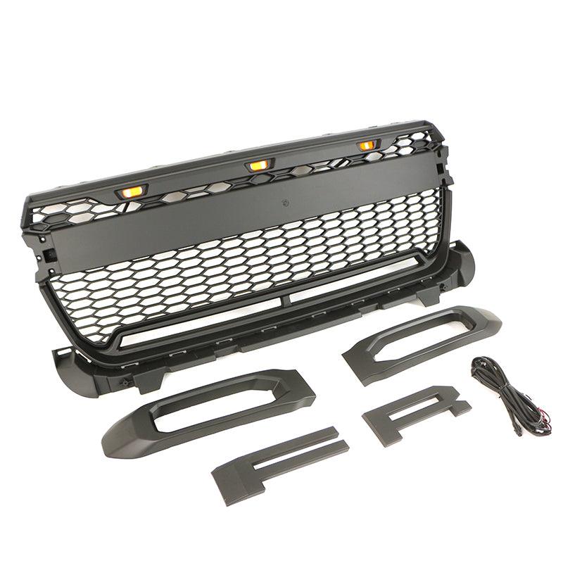 Raptor Front Grill For 2022 Ford Maverick Aftermarket Grill With Light Bar - Goodmatchup