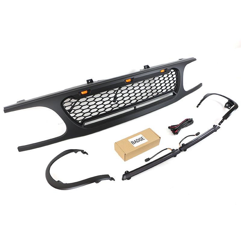 Raptor Style Black Grill For 1995 1996 1997 1998 1999 2000 2001 Ford Explorer Aftermarket Grill Replacement W/E lights - Goodmatchup